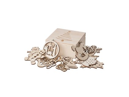 Kolekcia vianočných ozdôb v krabičke - 12 ks