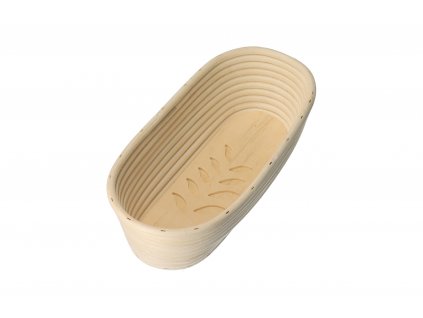 Ošatka ratan oválna 32x15x9 cm - lístky