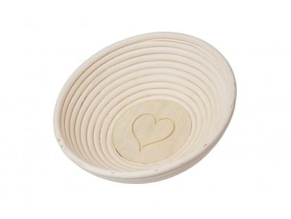 Ošatka ratan okrúhla pr. 21 cm - srdce