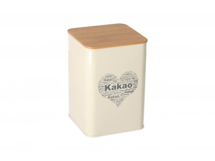 Plechová dóza s viečkom - kakao