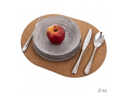 Korkové oválne prestieranie - 2 ks