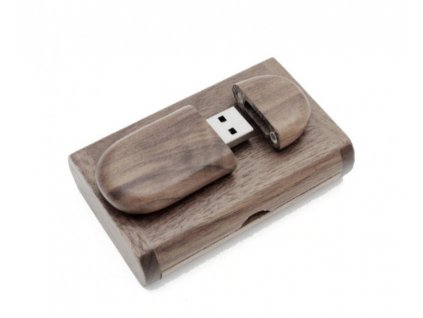 Drevený USB disk 32GB - tmavý