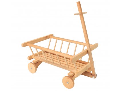 Drevený detský vozík