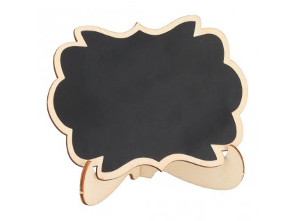 Drevený stojan s menovkou - 24 ks