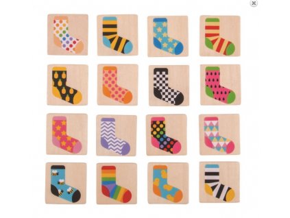 Drevené ponožkové pexeso