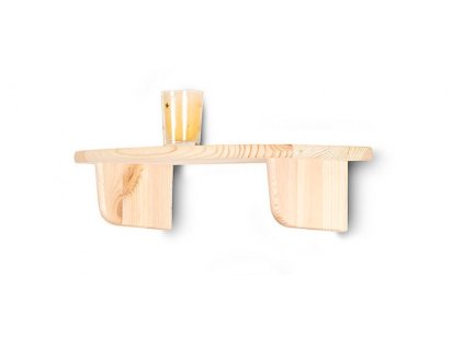 Drevená nástenná polica 45 cm