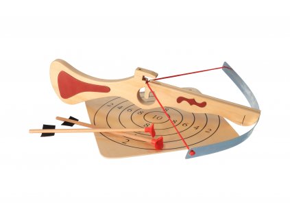 Veľká kuša so šípmi a terčom
