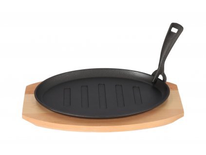 Liatinová panvica na krájacej doske GRADA - 27 x 17,5 cm