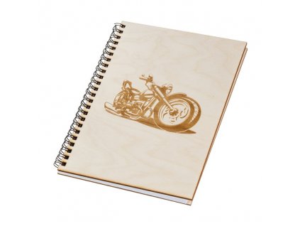 Drevený blok A5 - motorka