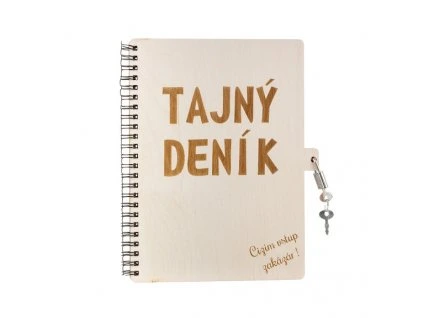 8583 6 dreveny blok a5 se zamkem tajny denik cizim vstup zakazan