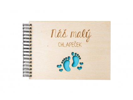 Drevené fotoalbum - Náš malý chlapček