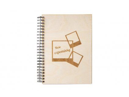 8598 3 drevene fotoalbum a4 vzpominky