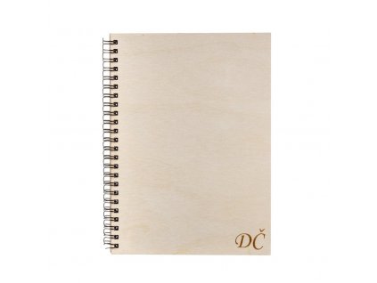 Drevený blok A5 s vlastným monogramom