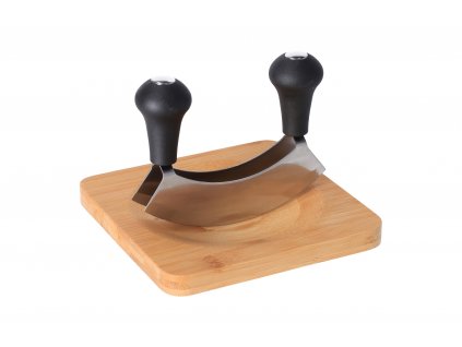 Bambusová doska s nožom na krájanie byliniek