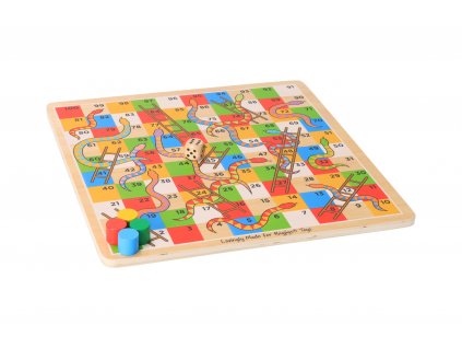 Drevená hra - Rebríky a hady