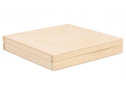 Drevená krabička 20 x 20 x 3,5 cm