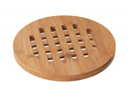 Guľatá bambusová podložka pod hrniec - 19 cm