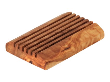 Mydelnička z olivového dreva hranatá