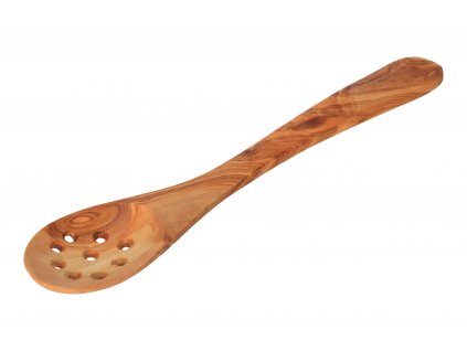 Vareška z olivového dreva 25 cm s dierkami
