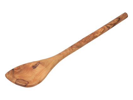 Vareška z olivového dreva s rohom 30 cm