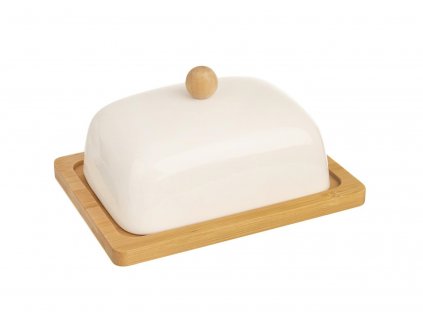 Máslenka porcelán-bambus