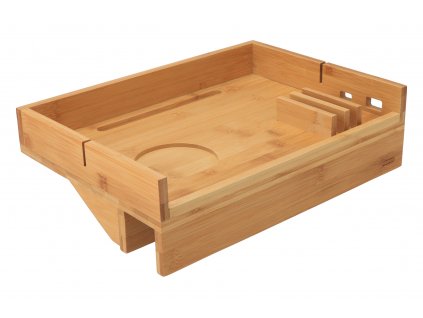 Bambusový závesný stolík na posteľ