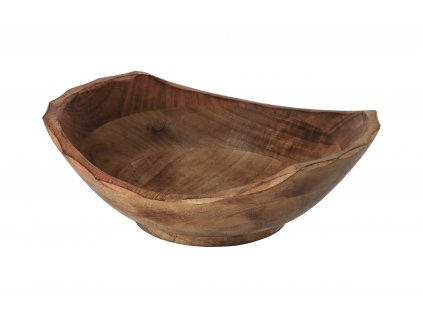 Miska na ovocie z mangového dreva - 30 x 27,5 cm