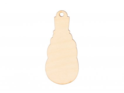 Drevený snehuliak na dozdobenie