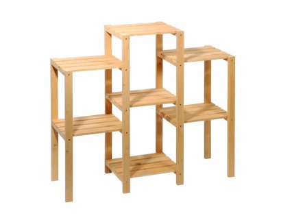 Drevený regál na kvety so 7 policami