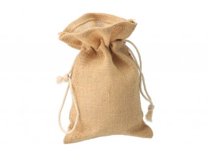 Sťahovacie vrecúško z juty 14 x 22 cm