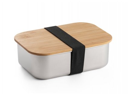 Nerezová dóza s bambusovým vekom - 800 ml