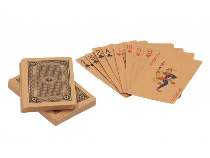 Balíček hracích kariet z recyklovaného papiera