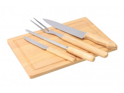 4 dielna súprava na grilovanie s doskou