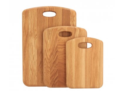 Súprava doštičiek premium z dubového dreva 3ks