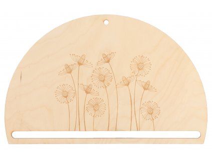 13269 1 dreveny vyrez pulkruh lucni kviti