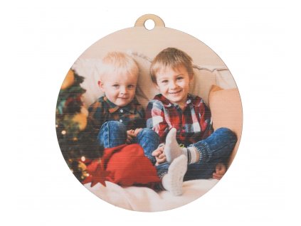 Drevená banka s vlastnou fotografiou