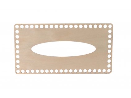 Dřevěné víko na kapesníky - obdélník bříza (Zvoľte variantu 21x10 cm)