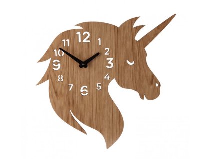 Detské nástenné hodiny - jednorožec