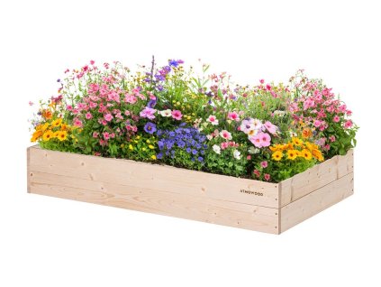 Drevený vyvýšený záhon 120 x 60 x 20 cm