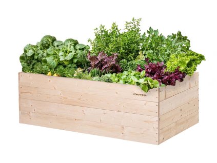 Drevený vyvýšený záhon 120 x 60 x 40 cm