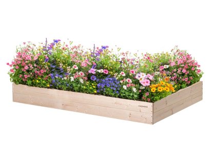 Drevený vyvýšený záhon 160 x 100 x 20 cm