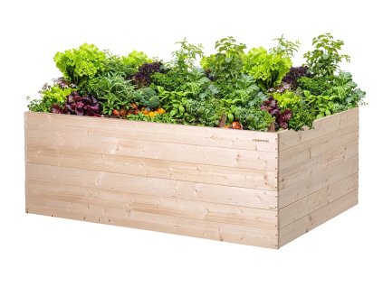Drevený vyvýšený záhon 160 x 100 x 60 cm