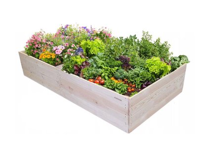 Drevený vyvýšený záhon 240 x 100 x 40 cm