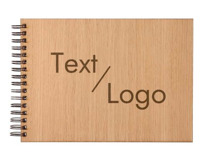 Drevené svadobné fotoalbum s vlastným motívom