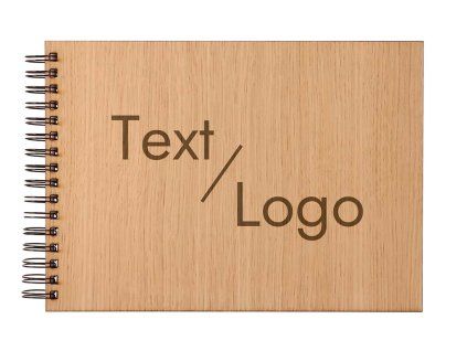 Dřevěné svatební fotoalbum s vlastním motivem (Zvoľte variant Breza)