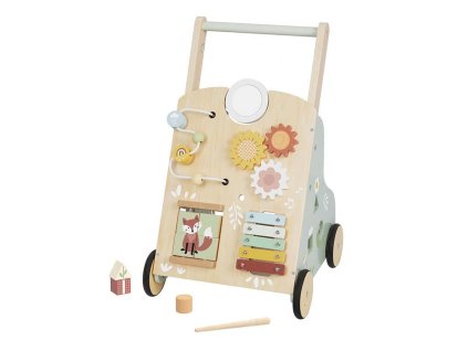 Drevené interaktívne detské chodítko