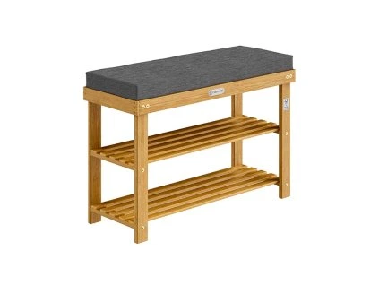 58687 akaciovy botnik se sedakem 90 x 30 x 48 cm