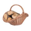 Prútený kôš na drevo prírodný