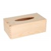 Drevená krabička na vreckovky s výsuvným dnom II