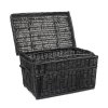 Prútená truhlica čierna
